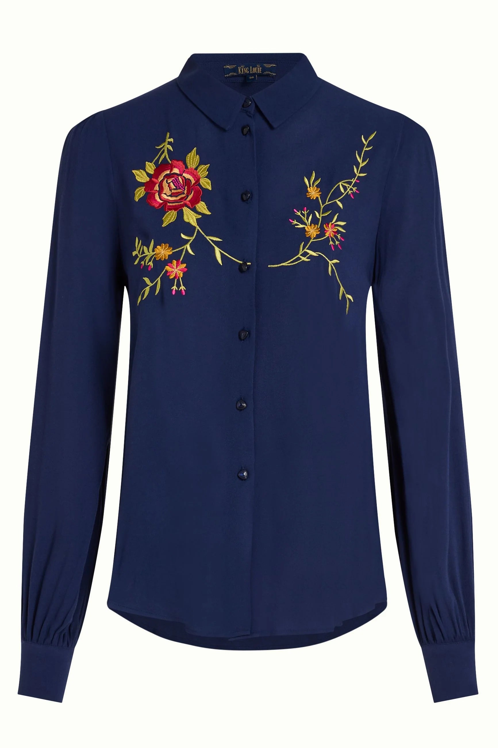 King Louie Maisie Blouse in Dakota Embroidery - the tartan fox