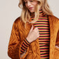 King Louie Noor Jacket Star Satin in Maple Orange - the tartan fox