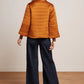 King Louie Noor Jacket Star Satin in Maple Orange - the tartan fox