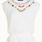 King Louie Selly Top Citrine Embroidery in Cream - the tartan fox