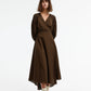 Kinney Arlo Wrap Dress in Chocolate Gingham - the tartan fox