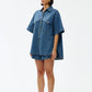 Kinney Bella Shirt Denim - the tartan fox