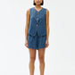 Kinney Camille Vest Denim - the tartan fox