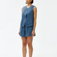 Kinney Camille Vest Denim - the tartan fox