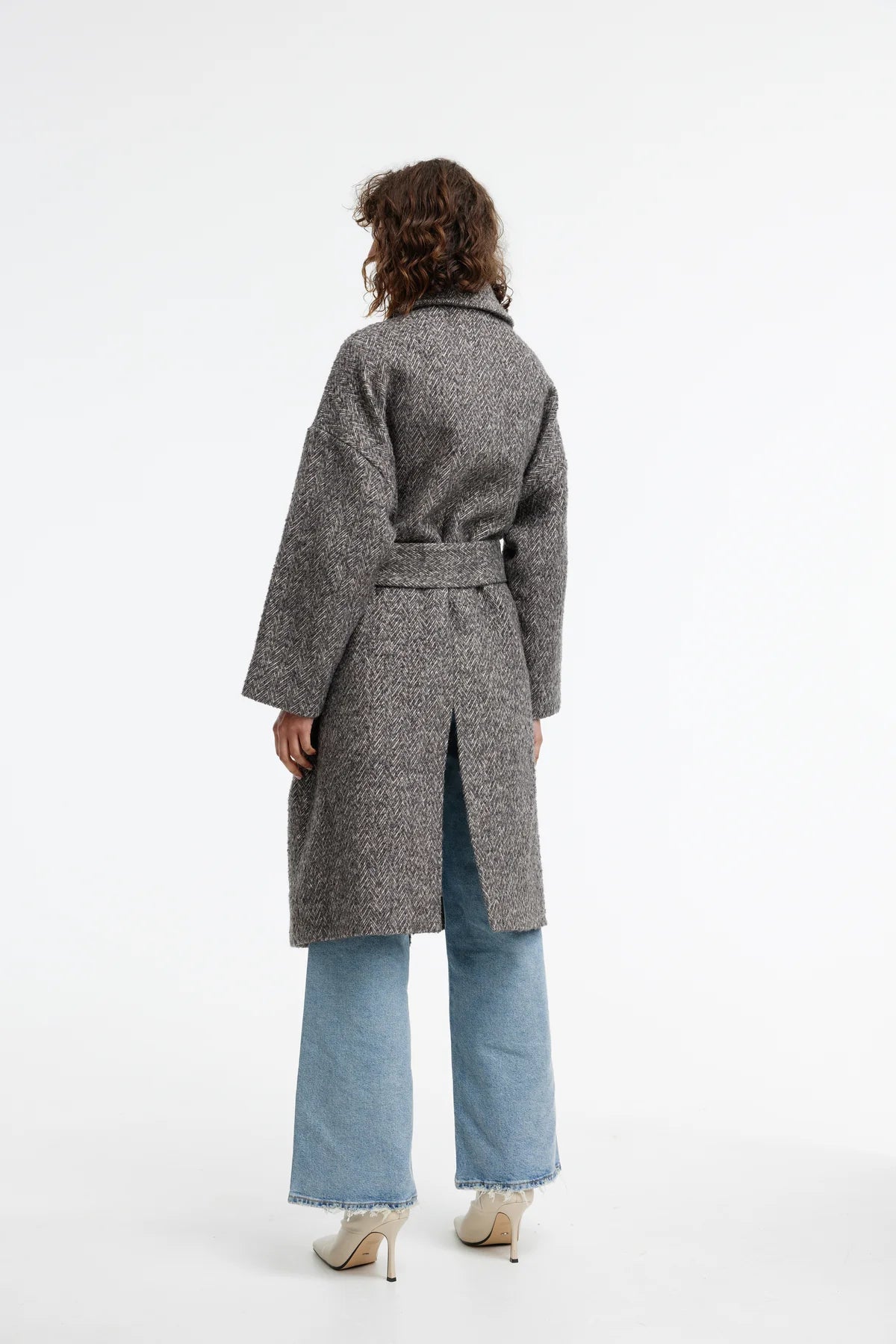 Kinney Chloe Coat in Pepper - the tartan fox