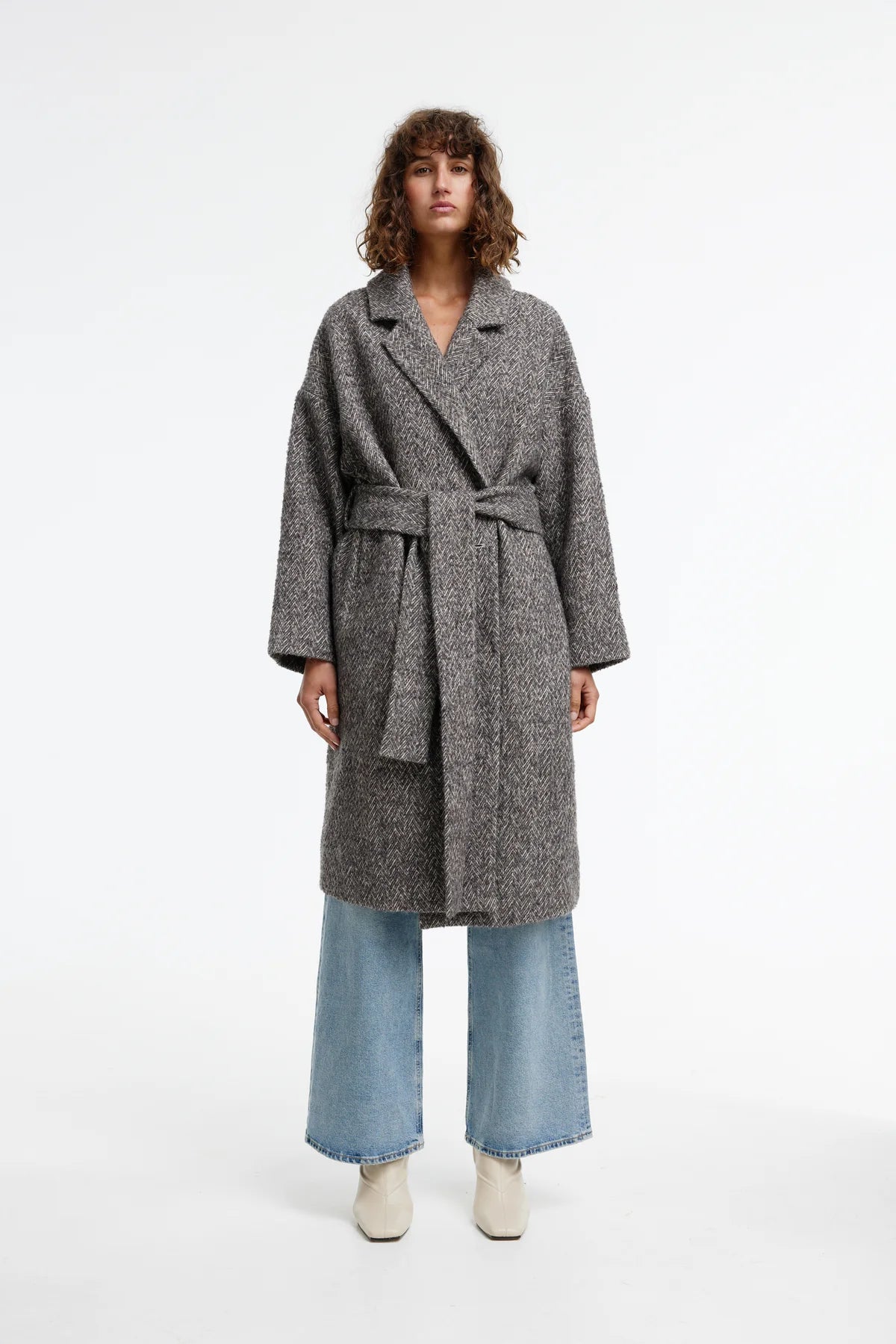 Kinney Chloe Coat in Pepper - the tartan fox