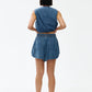Kinney Juniper Shorts Denim - the tartan fox