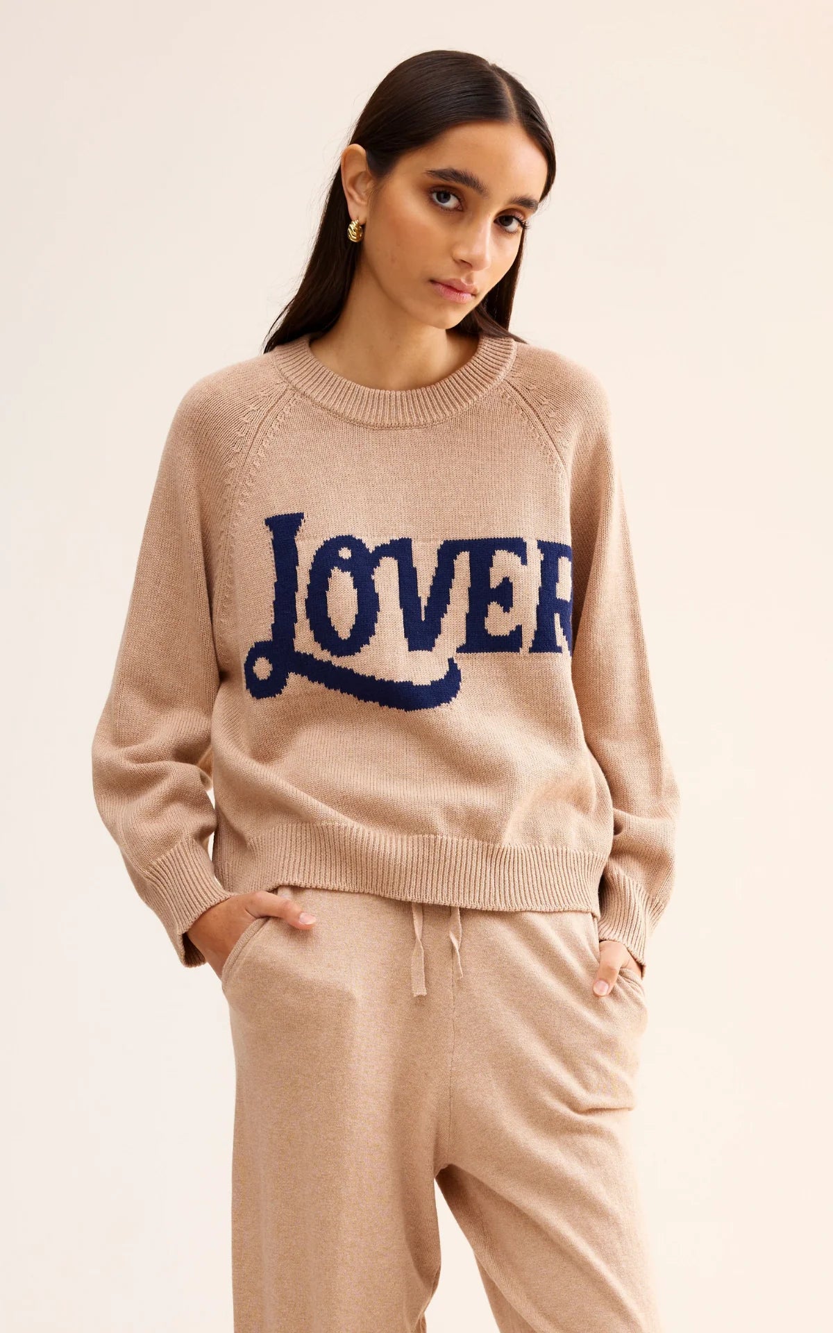 Kinney Lover Jumper in Stone - the tartan fox