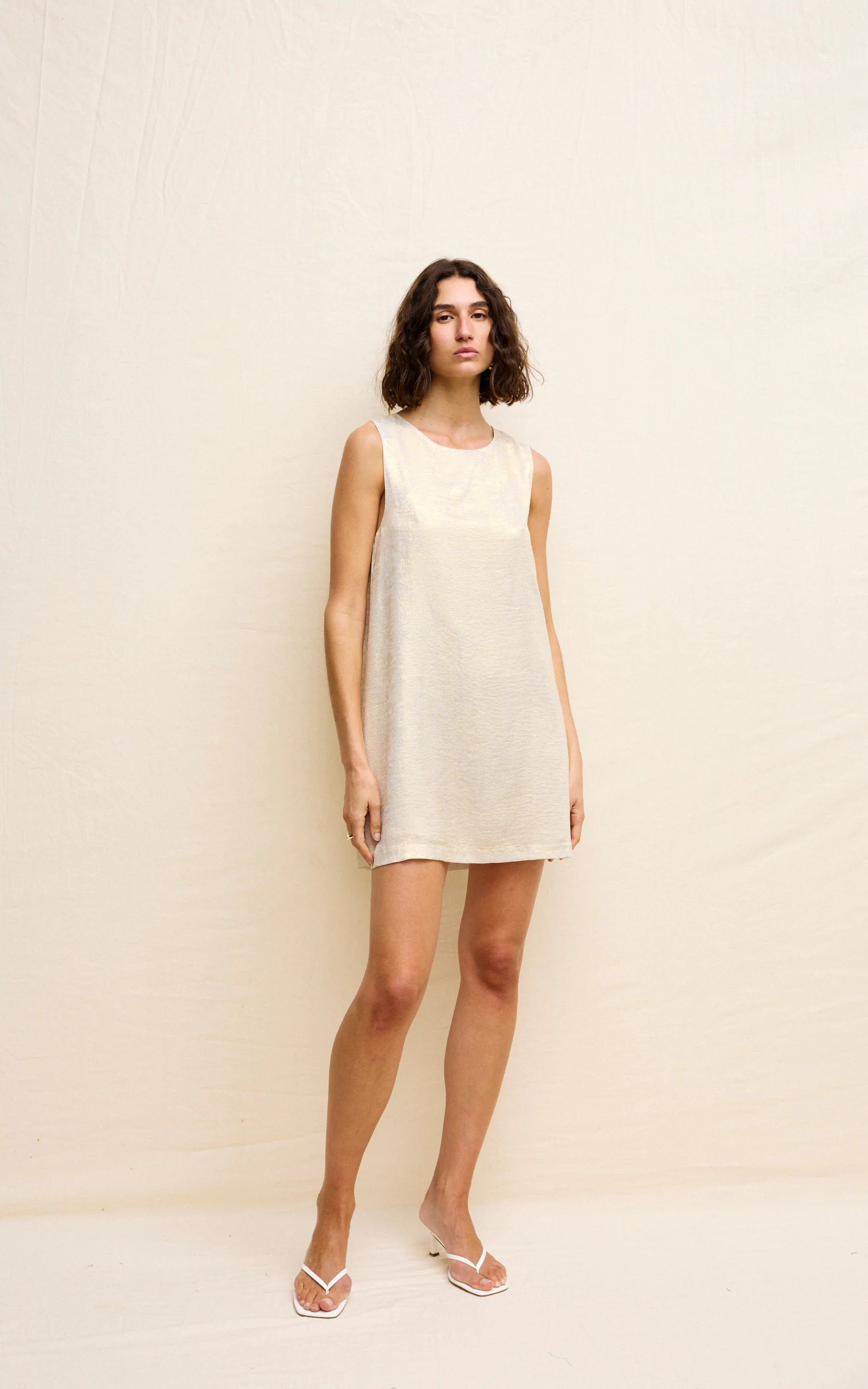 Kinney Luca Dress Gold Lustre - the tartan fox