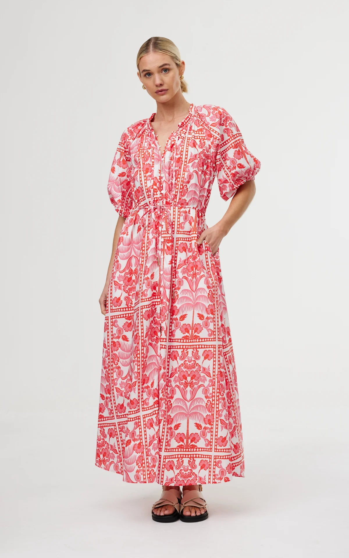 Kinney Martina Dress in Las Palmas Print - the tartan fox