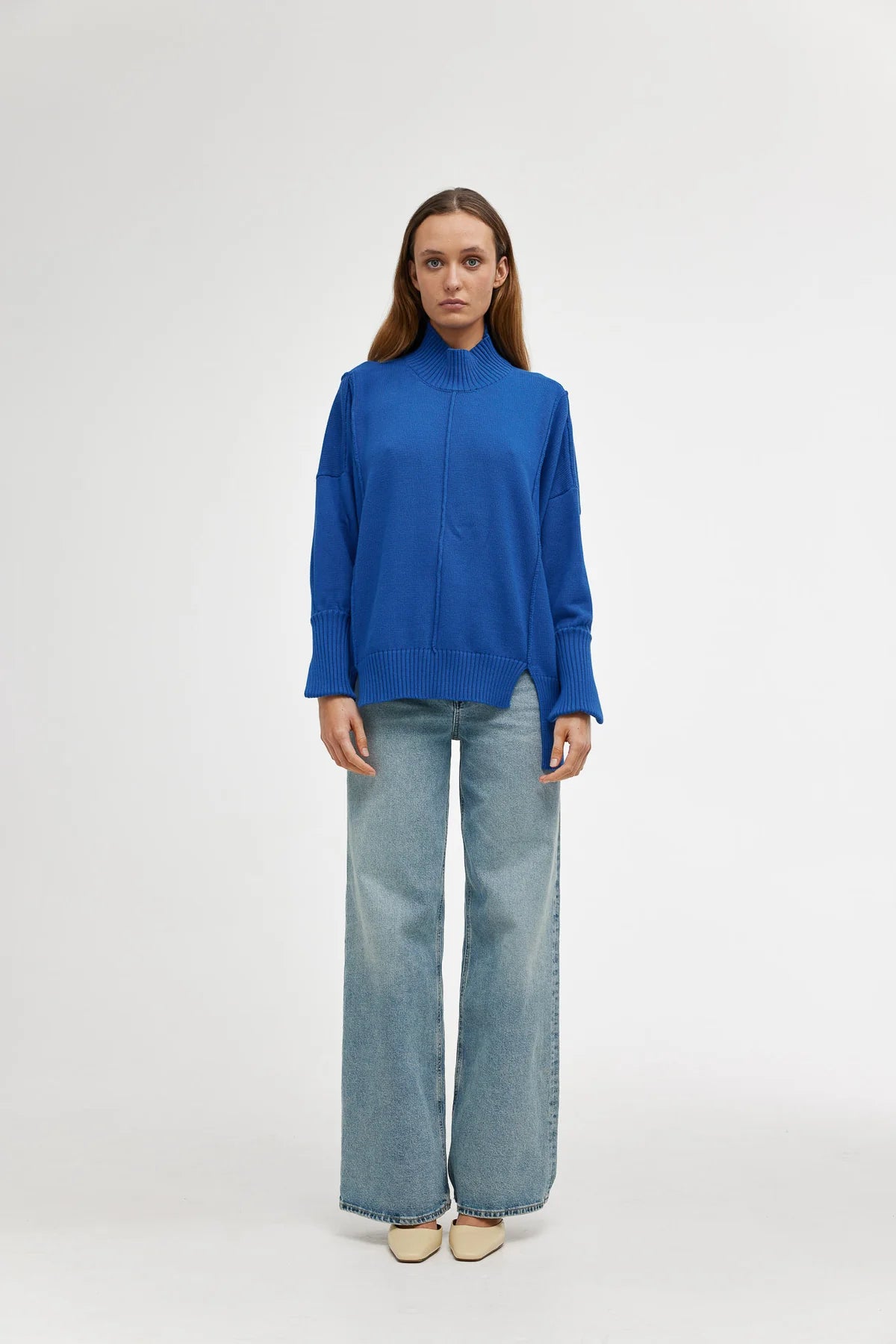 Kinney Zola Knit in Ocean - the tartan fox