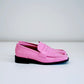 KMB Patent Loafer in Rose - the tartan fox