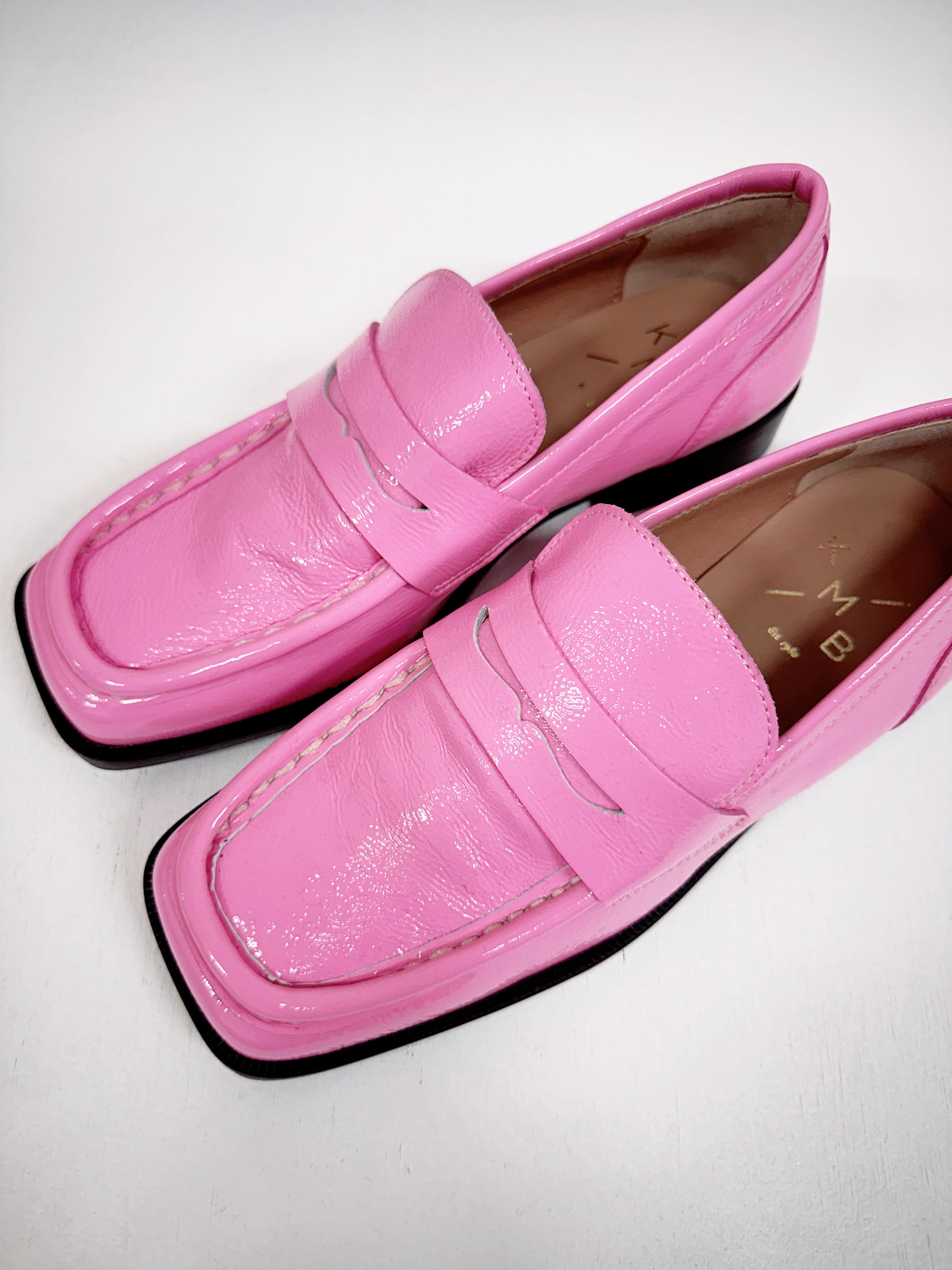 KMB Patent Loafer in Rose - the tartan fox
