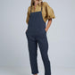 Lilya Beach Overalls in Washed Black - the tartan fox