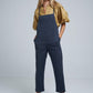 Lilya Beach Overalls in Washed Black - the tartan fox