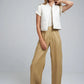 Lilya Day Linen Pant in Mustard - the tartan fox