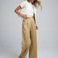 Lilya Day Linen Pant in Mustard - the tartan fox