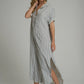 Lilya Hutton Dress Cheshire Stripe Blue - the tartan fox