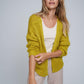 Lilya Marais Cardigan in Anise Yellow - the tartan fox