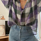 Lilya Newport Top in Hampshire Check Purple - the tartan fox