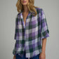 Lilya Newport Top in Hampshire Check Purple - the tartan fox
