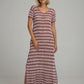 Lilya Vacance Crochet Maxi Dress in Lavender Ivory - the tartan fox