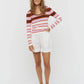 LMND Amelia Striped Long Sleeve Top in Sepia/Violet/Solar - the tartan fox