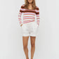 LMND Amelia Striped Long Sleeve Top in Sepia/Violet/Solar - the tartan fox