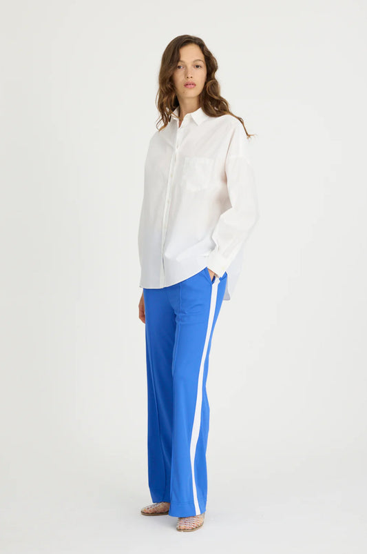 LMND Breakline Jogger in Ink-Blue/White - the tartan fox