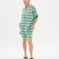 LMND Cala Short Sleeve Shirt in Geo - the tartan fox