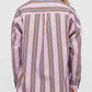 LMND Chiara Classic Shirt in Violet/Caramel/Electric Indigo Stripes - the tartan fox