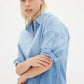 LMND Chiara Dip Dyed Shirt in Powder Blue - the tartan fox