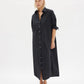 LMND Chiara Shirt Dress Maxi in Black - the tartan fox