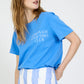 LMND Good Times Club T-Shirt in Ink Blue / Off White - the tartan fox