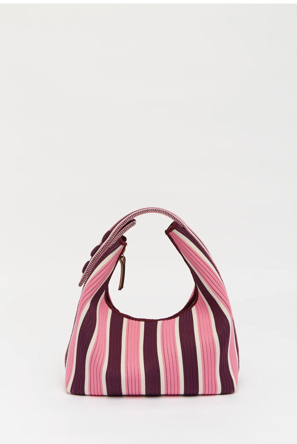 LMND Lilo Mini Bag in Fig/Plumeria Stripe