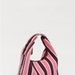 LMND Lilo Mini Bag in Fig/Plumeria Stripe