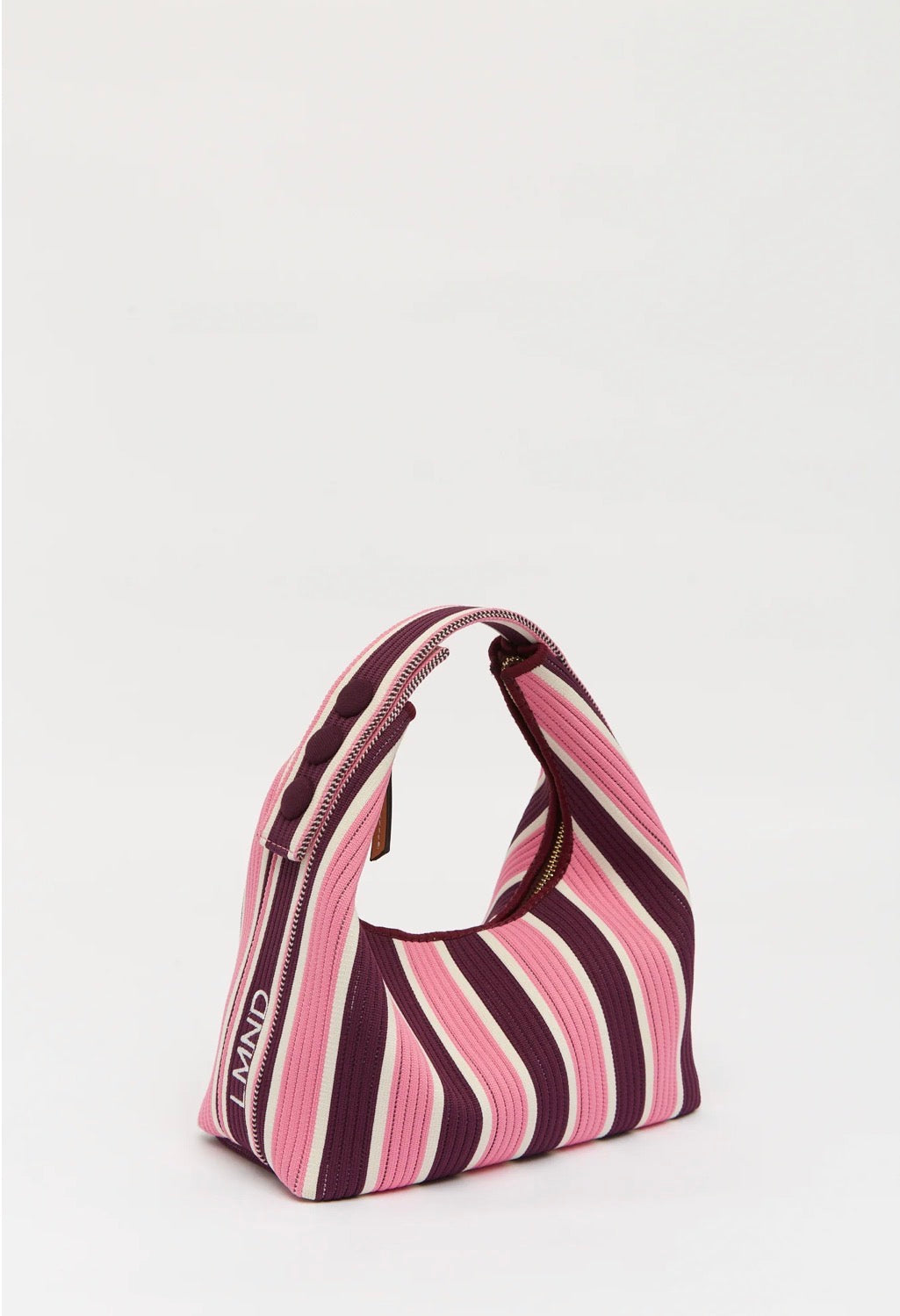 LMND Lilo Mini Bag in Fig/Plumeria Stripe
