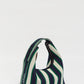 LMND Lilo Mini Bag in Navy/Verde Stripe