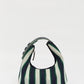 LMND Lilo Mini Bag in Navy/Verde Stripe