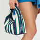 LMND Lilo Mini Bag in Navy/Verde Stripe