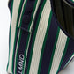 LMND Lilo Mini Bag in Navy/Verde Stripe