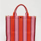 LMND Rialto Large Tote in Mandarina/Plumeria/Fig Stripe
