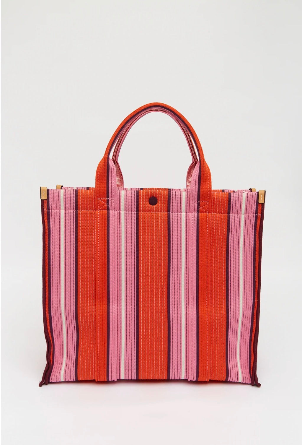 LMND Rialto Large Tote in Mandarina/Plumeria/Fig Stripe
