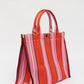 LMND Rialto Large Tote in Mandarina/Plumeria/Fig Stripe