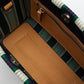LMND Rialto Small Tote in Navy/Verde Stripe