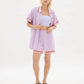 LMND Soller Shorts in Neon Lilac and Coral - the tartan fox