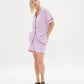 LMND Soller Shorts in Neon Lilac and Coral - the tartan fox
