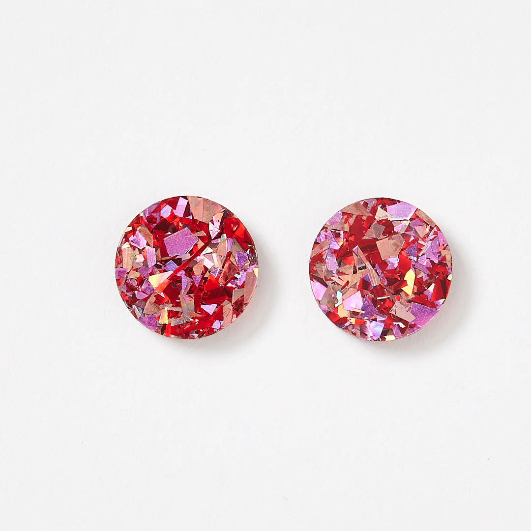 Martha Jean Circle Stud Earrings - the tartan fox