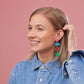 Martha Jean I love You Earrings in Multi Colour - the tartan fox