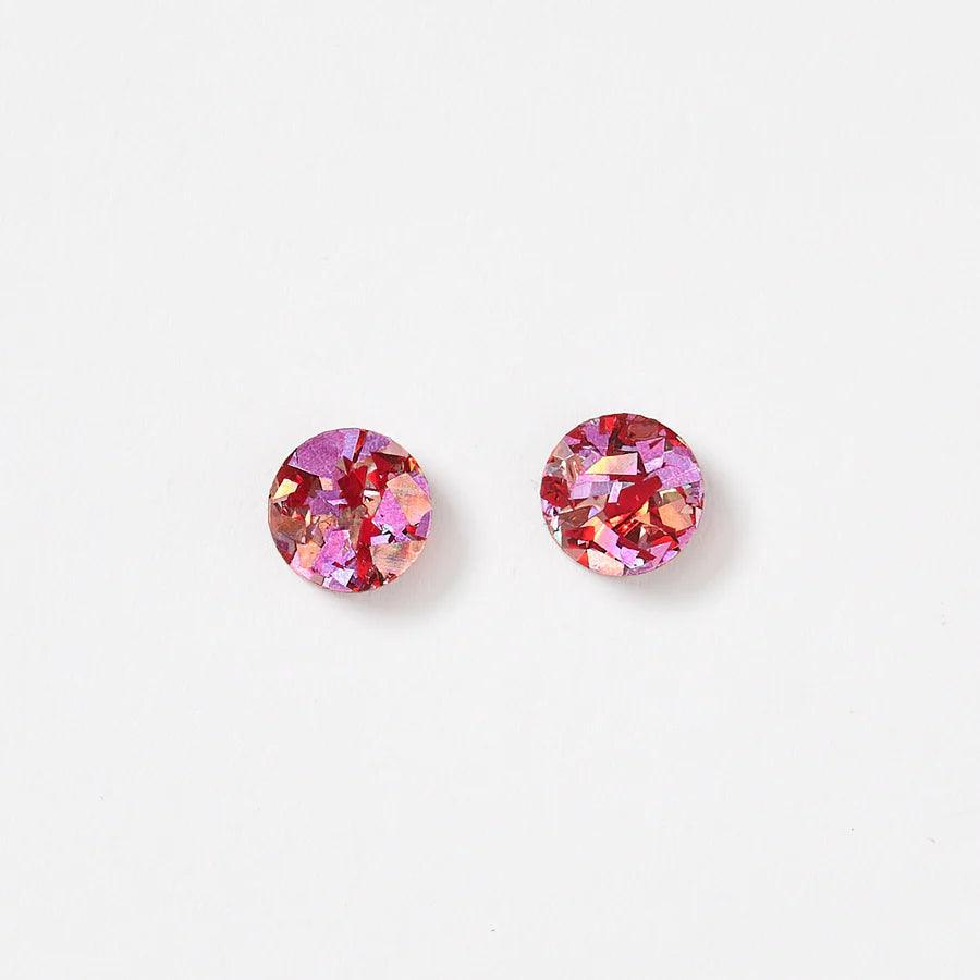 Martha Jean Mini Circle Stud Earrings - the tartan fox